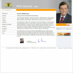 Finanzminister a. D. Willi Stächele