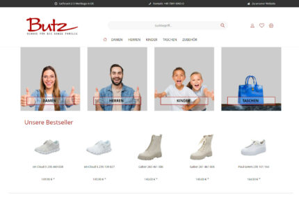Butz Schuhhaus GmbH – Onlineshop